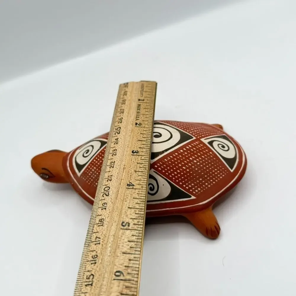 Vintage Turtle Rainmaker Rattle Quibor Lara Venezuela Folk Art Pottery